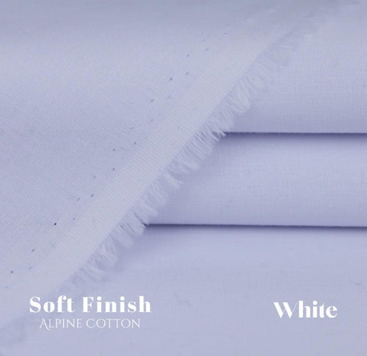 Men's White Cotton Suit