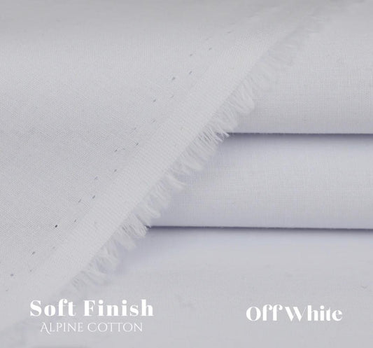 Men's Off White Cotton Suit