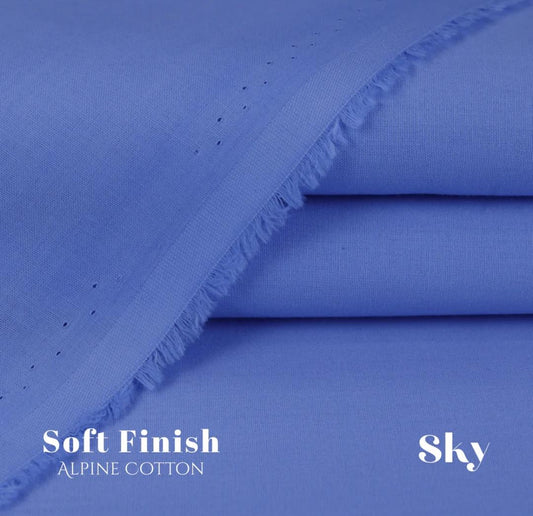 Men's Sky Blue Cotton Suit